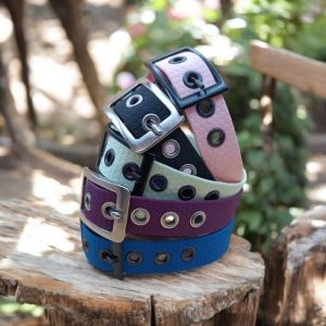 Colliers pour chien en Hexa avec œillets - Atelier Juno