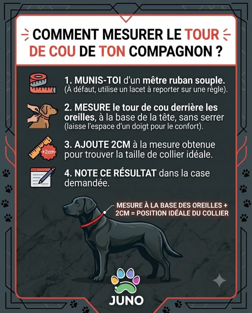Guide des tailles collier