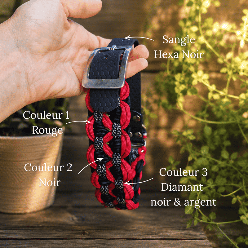 Collier Paracorde chien Atelier Juno